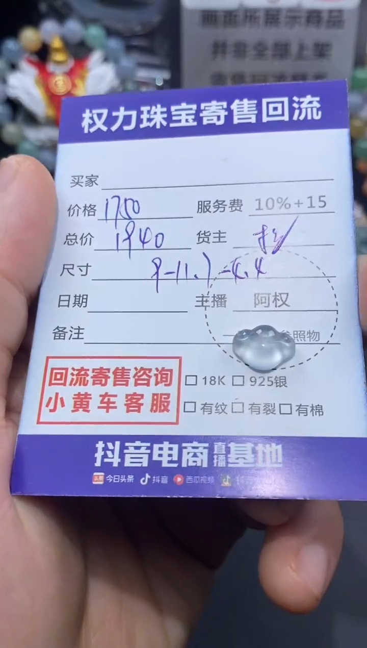 【闪购商品】翡翠颈饰未镶嵌寄售不退换