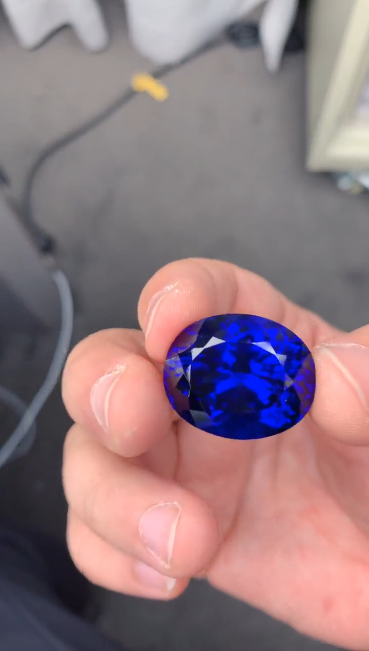【闪购商品】坦桑石裸石未镶嵌52ct   坦桑石