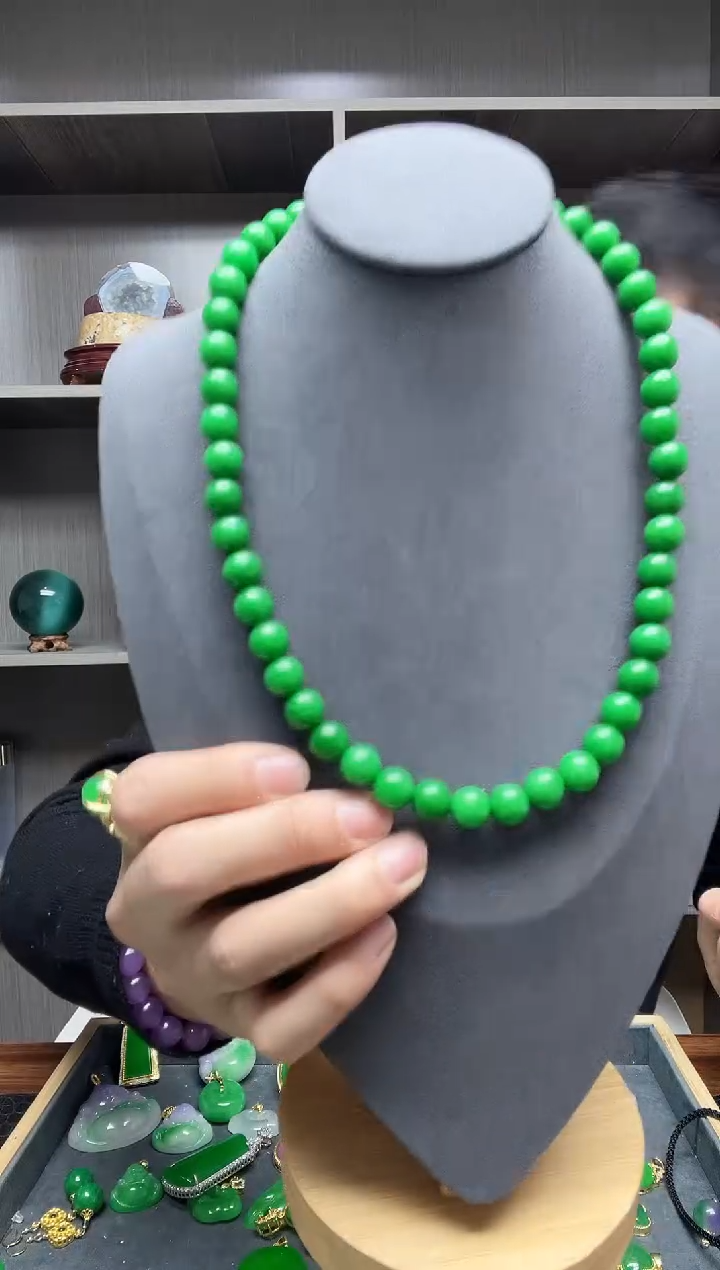 【闪购商品】翡翠项链14K金镶嵌项链