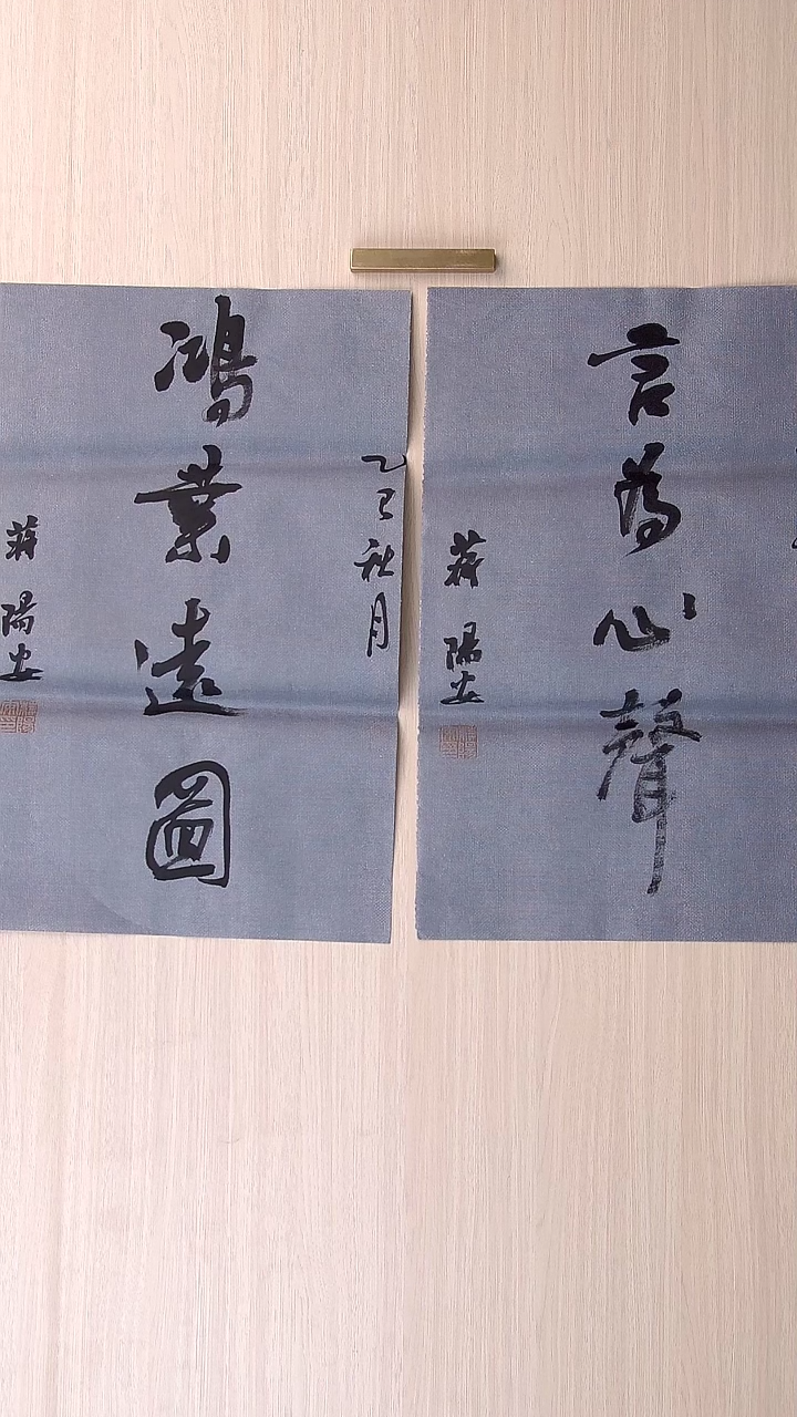 书法蒋阳安 陕西西安45*28*2