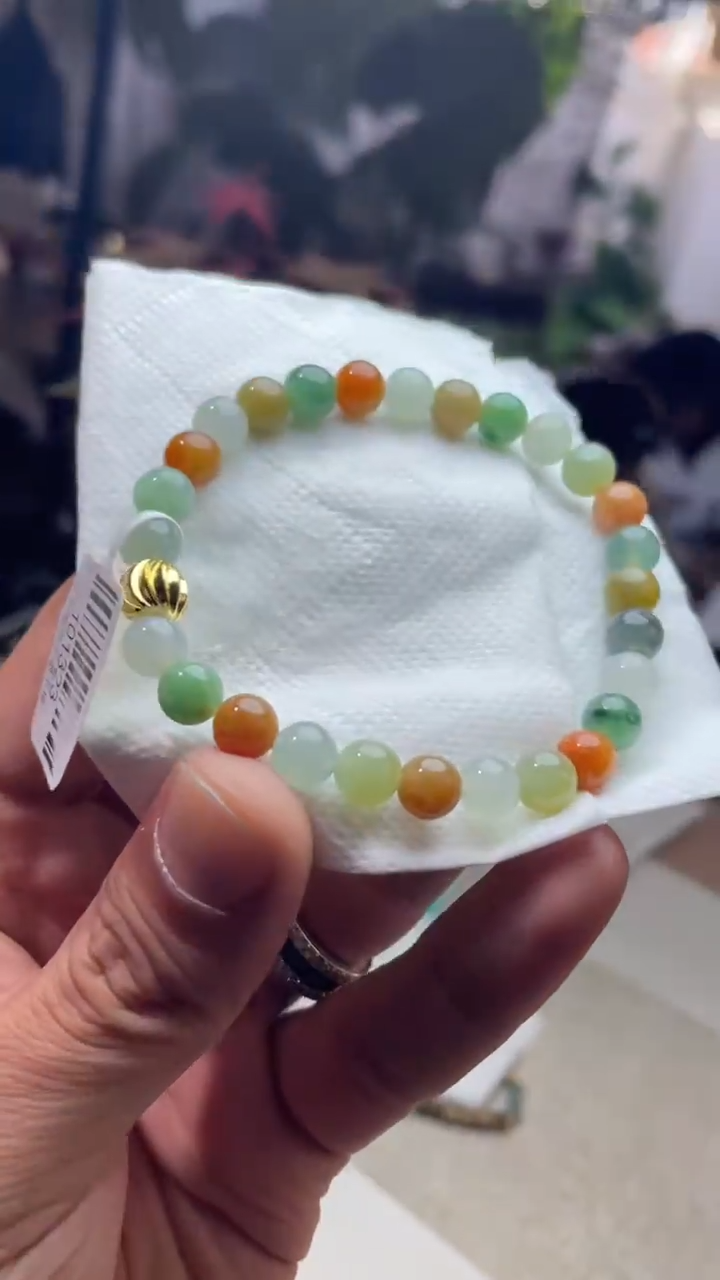 未镶嵌手链翡翠珠串