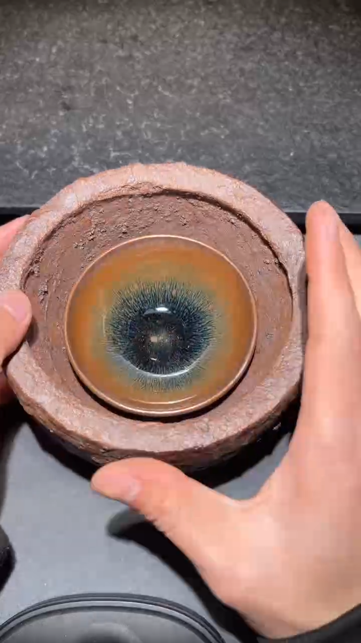 【闪购商品】茶盏名家建盏胡金花（带证书礼盒）8