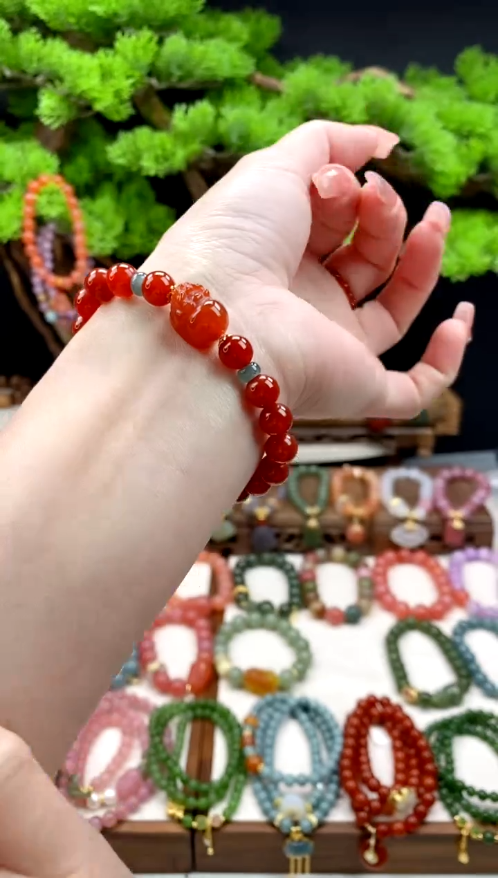 【闪购商品】玛瑙手饰未镶嵌108颗