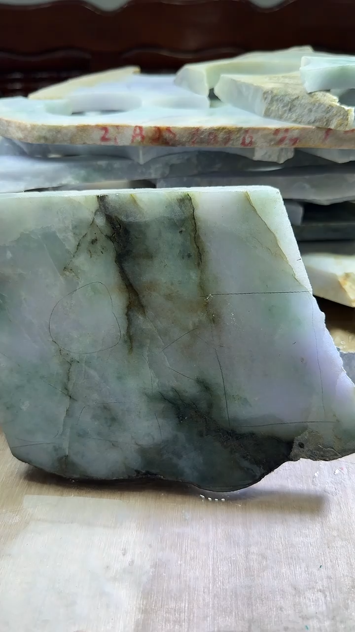 裸石翡翠天然翡翠A货花501