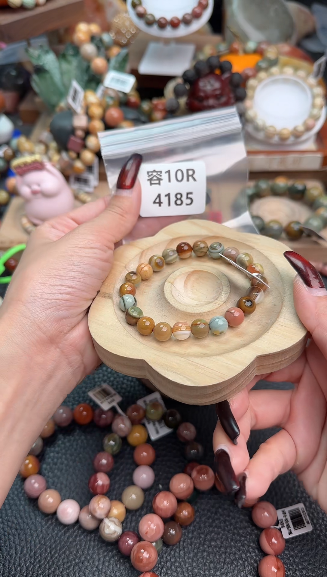 【闪购商品】石英质玉手链未镶嵌10R4185