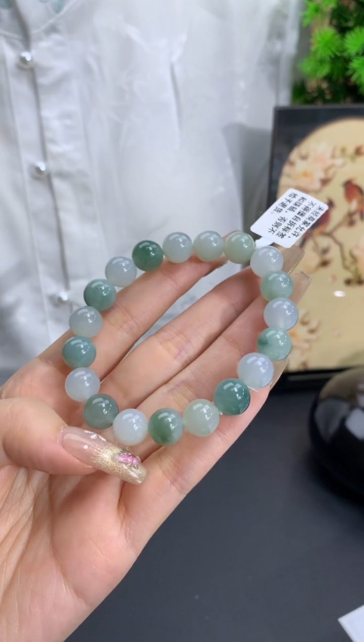 【闪购商品】翡翠手链未镶嵌卡10mm
