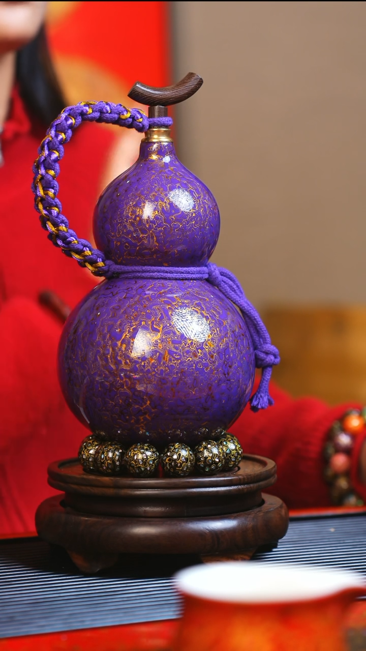 【闪购商品】JQ213大师姐臻选非遗大漆酒葫芦