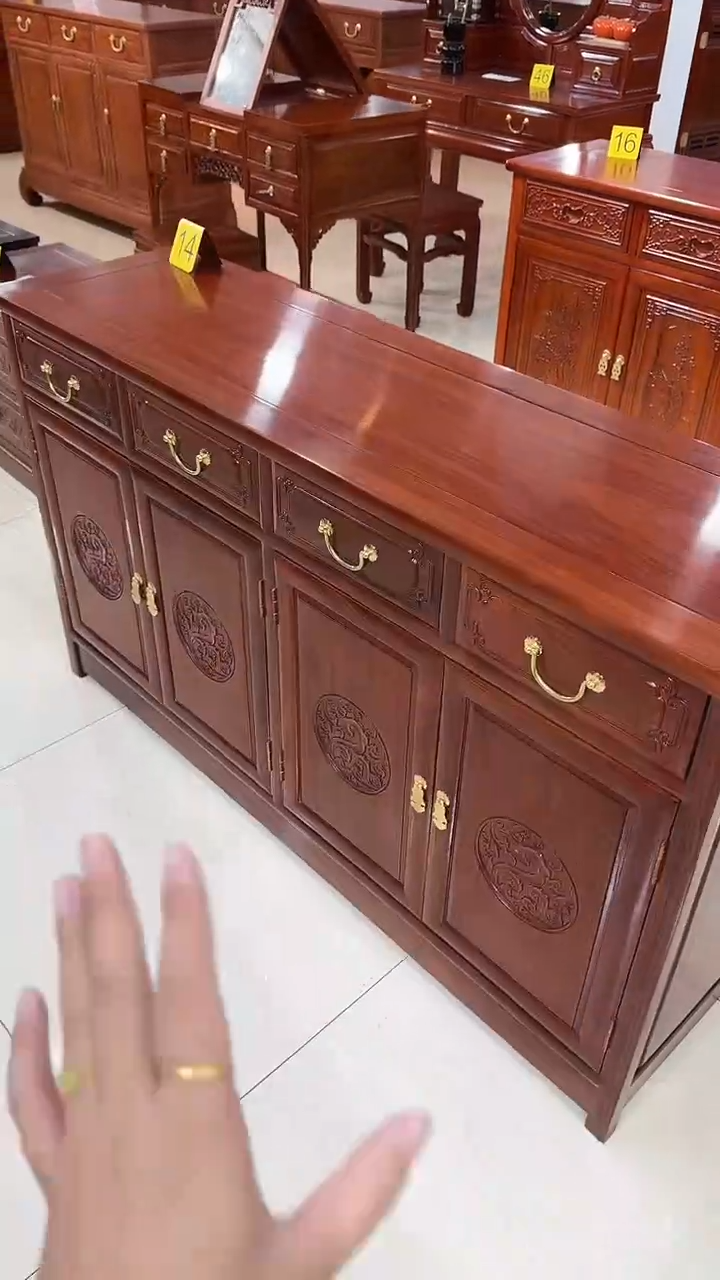 花梨木类柜类家具138*40*80餐边柜刺猬紫檀