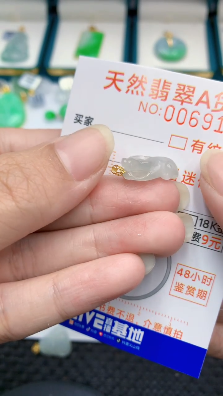 【闪购商品】翡翠颈饰18K金镶嵌            8