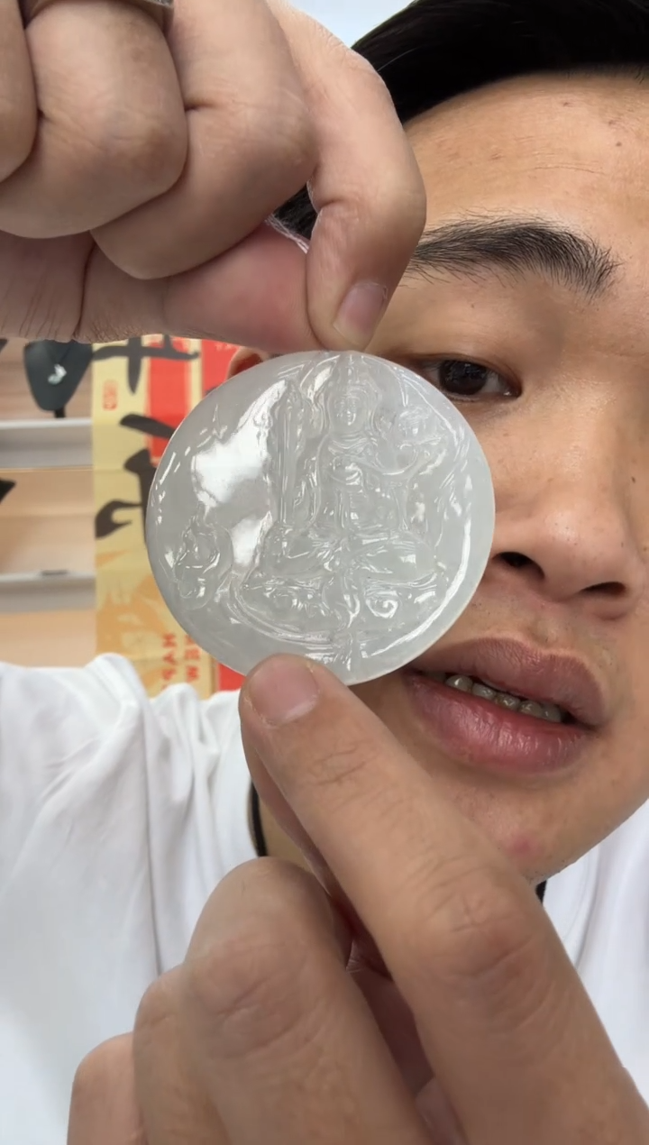 【闪购商品】翡翠颈饰未镶嵌天然翡翠A货孤品一件