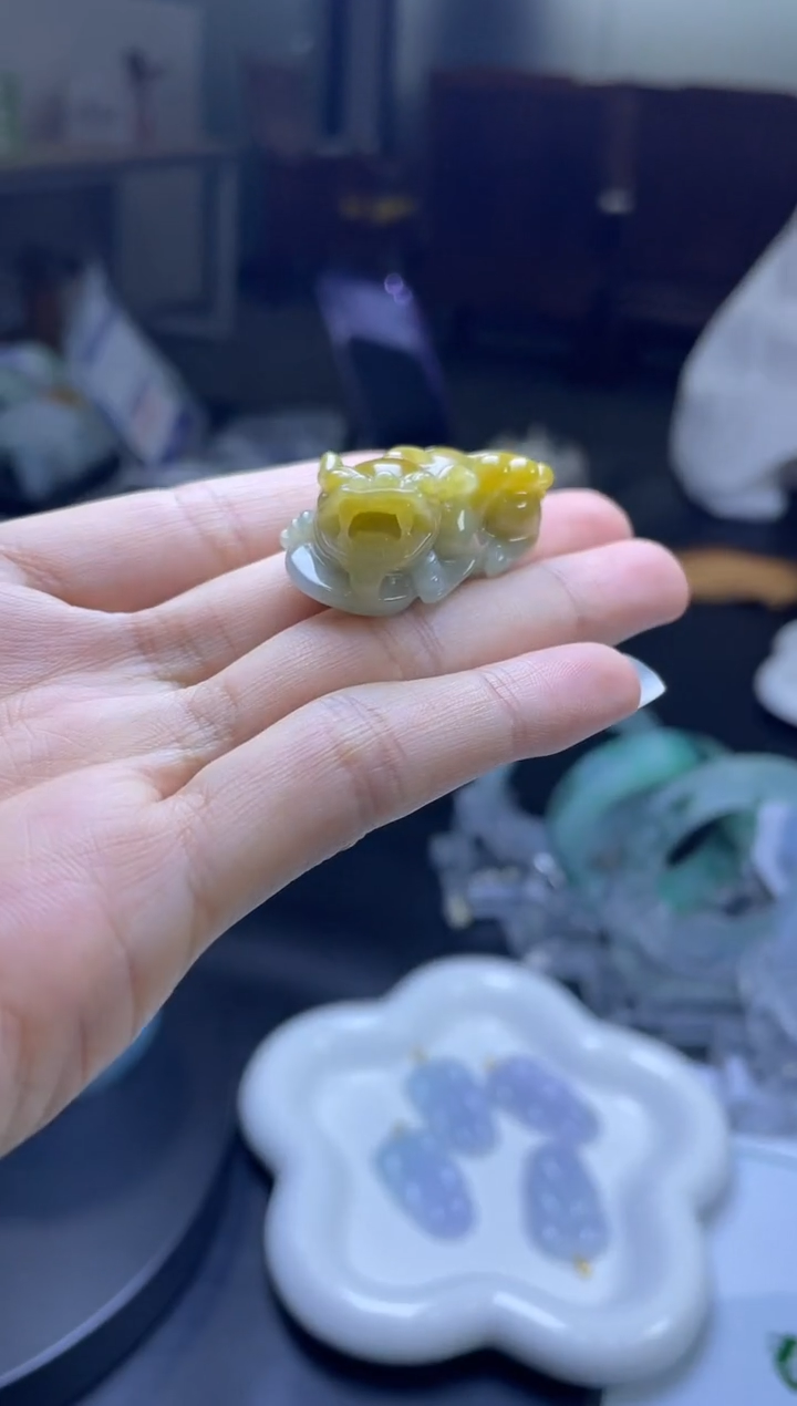 颈饰未镶嵌翡翠貔貅