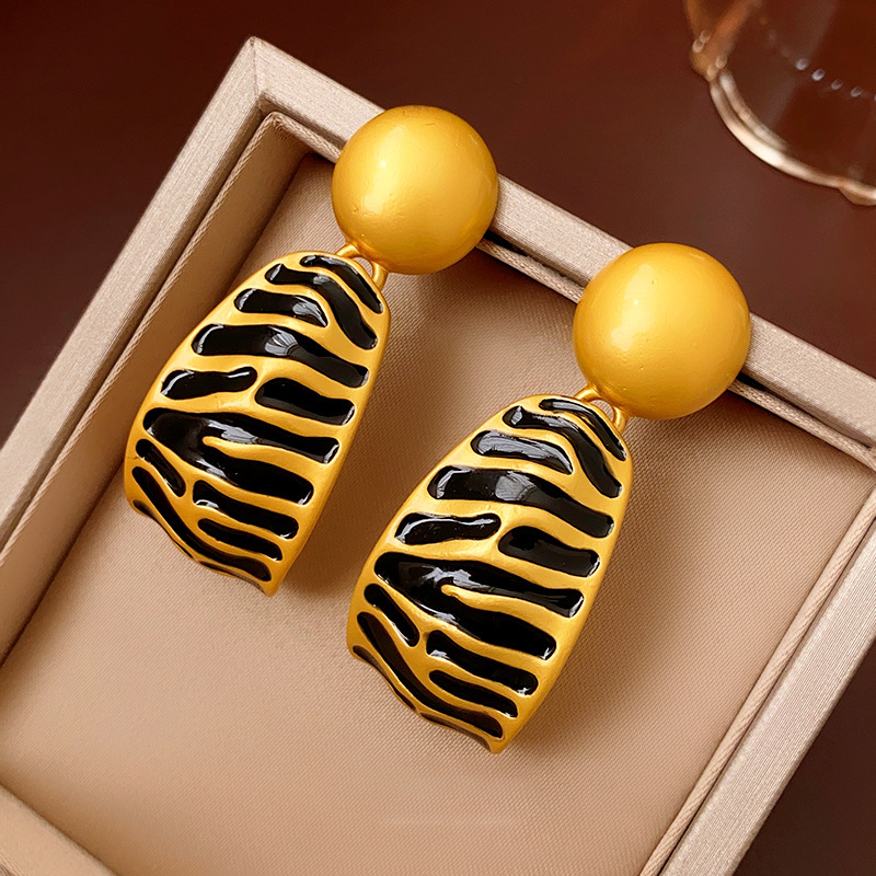 铜合金耳饰 【120]中古vintage复古耳环时尚百搭耳饰小众轻奢耳钉