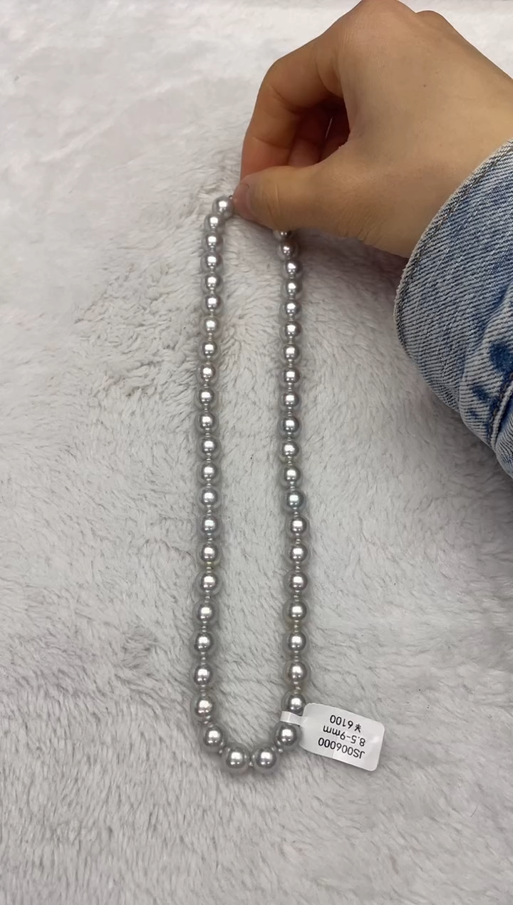 【闪购商品】海水珍珠颈饰未镶嵌AK真多麻8.5-9mm（多样性发一）