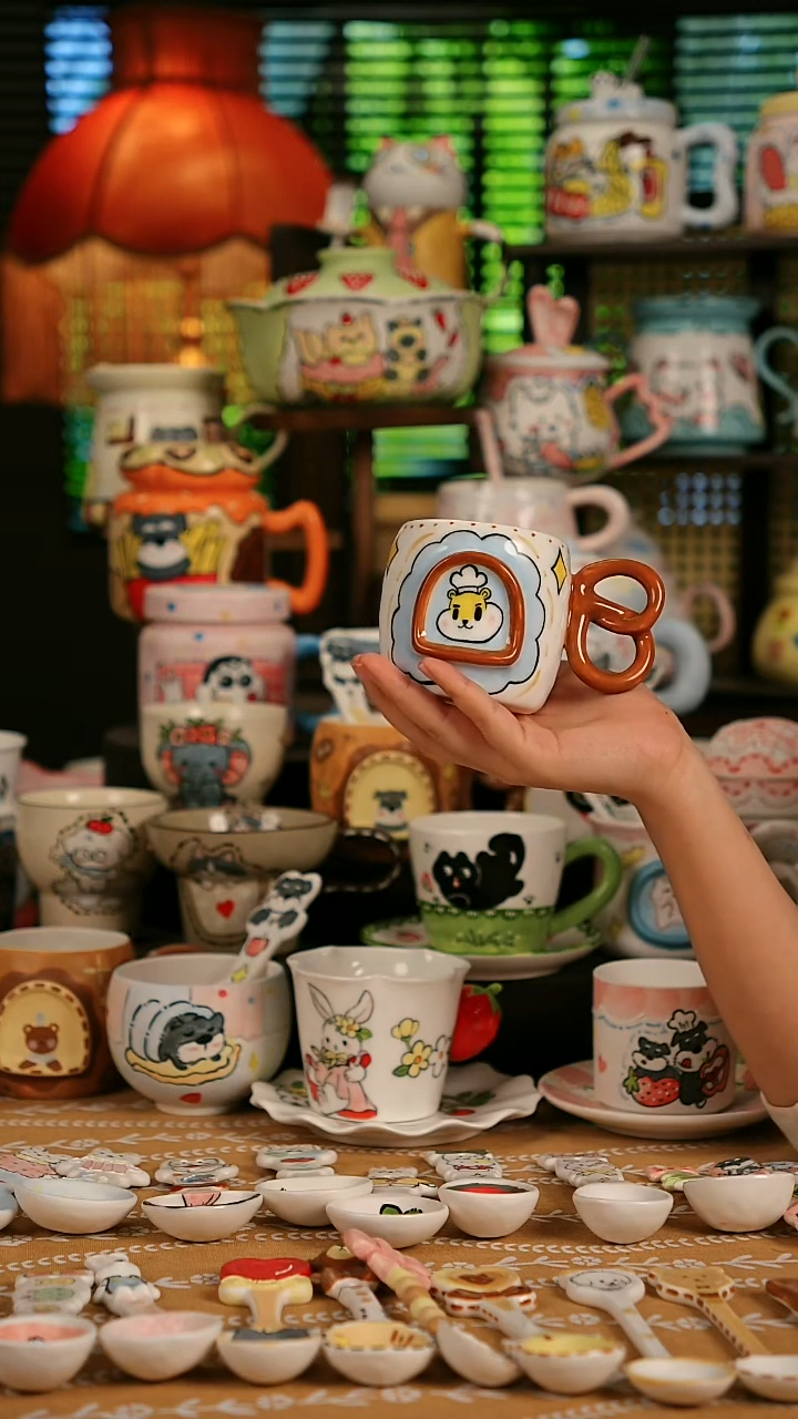 陶瓷无盖款碱水杯