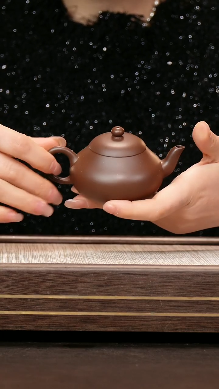 茶壶紫砂85底槽清 矮梨140cc
