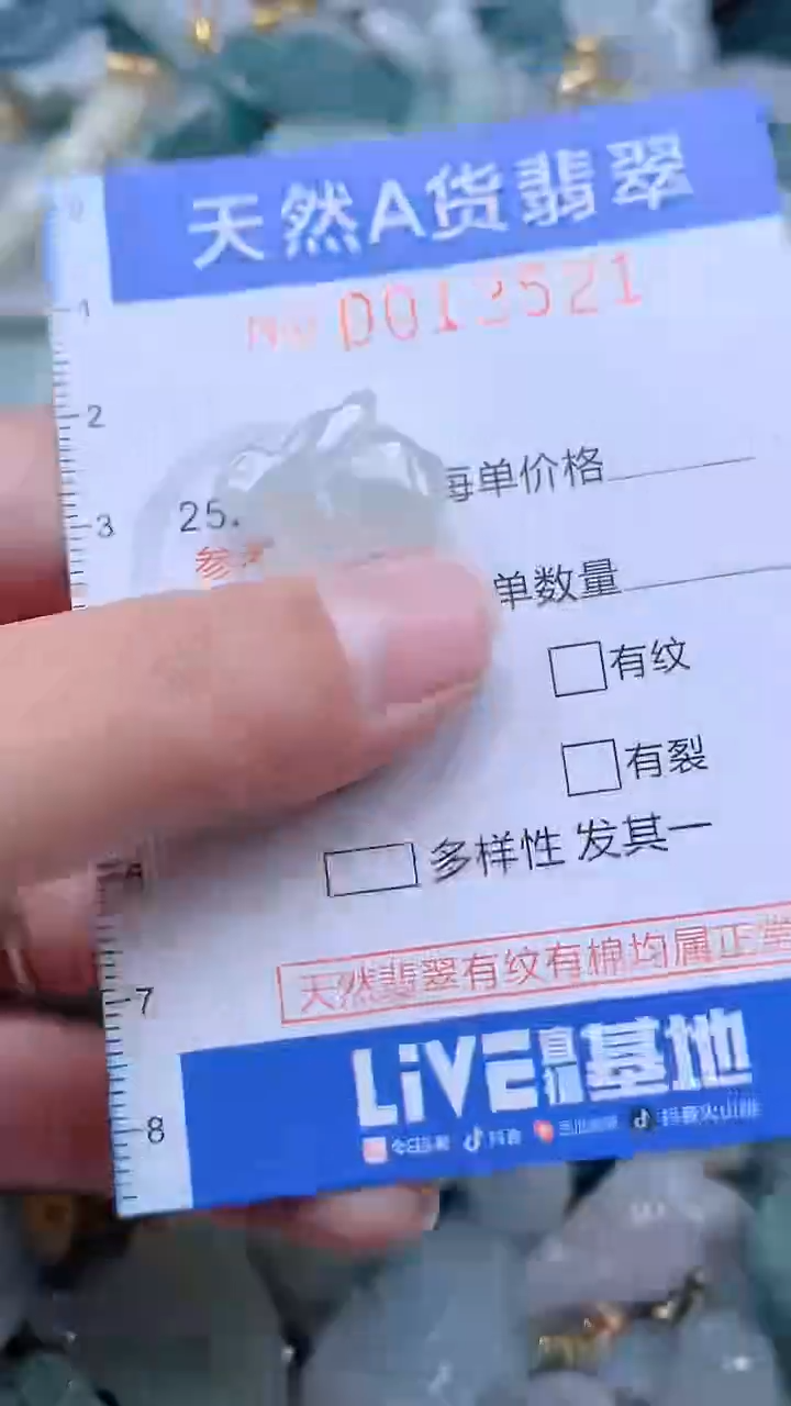 翡翠未镶嵌吊坠(不含链)1