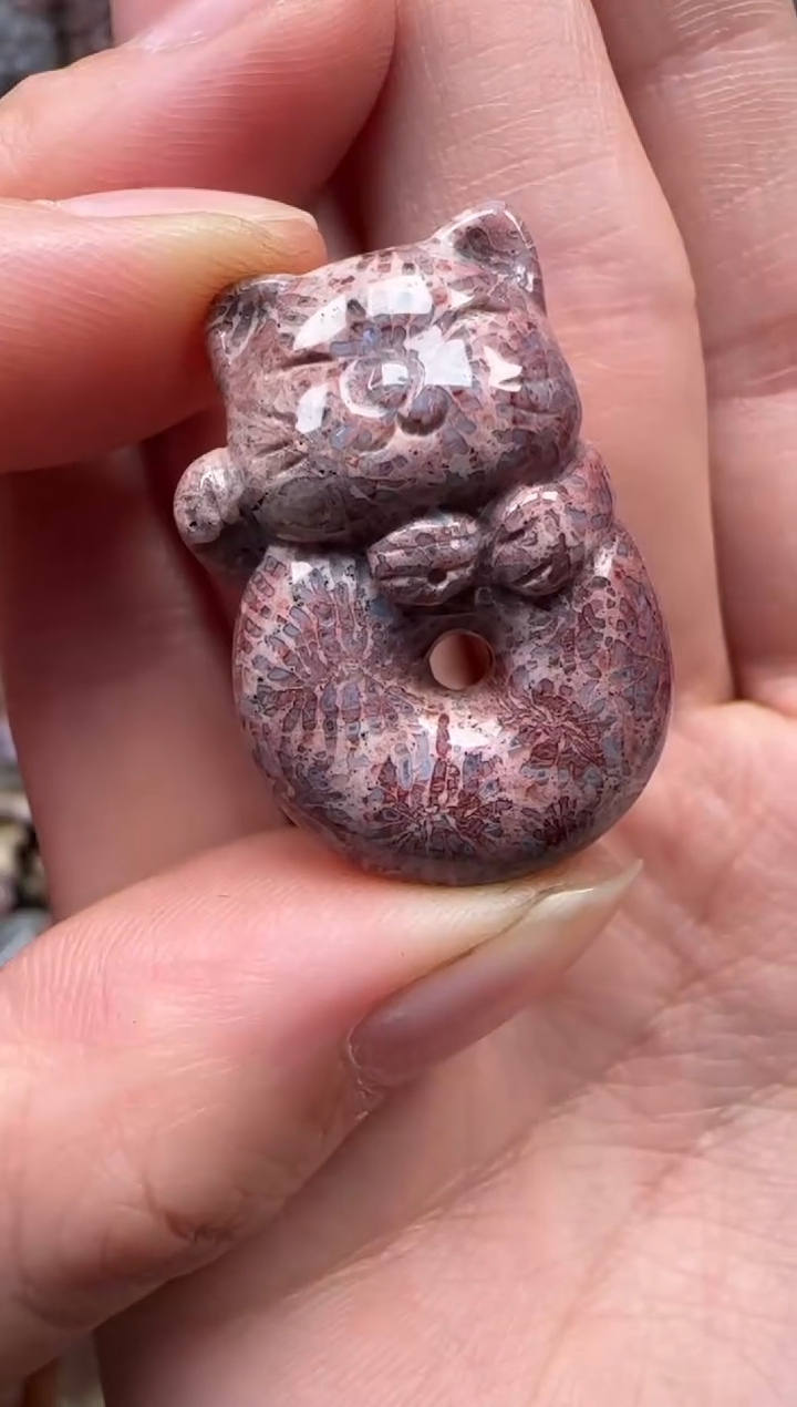 颈饰未镶嵌硅化珊瑚（珊瑚玉）189