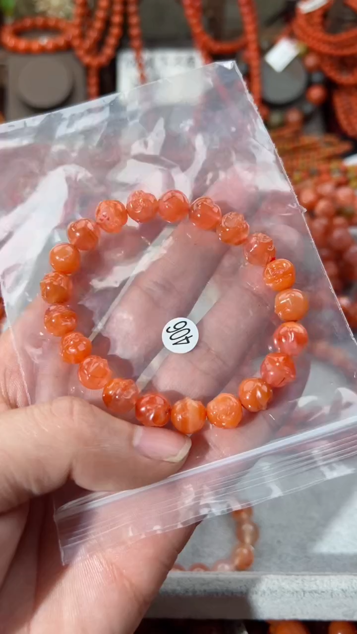 【闪购商品】南红玛瑙手串未镶嵌9