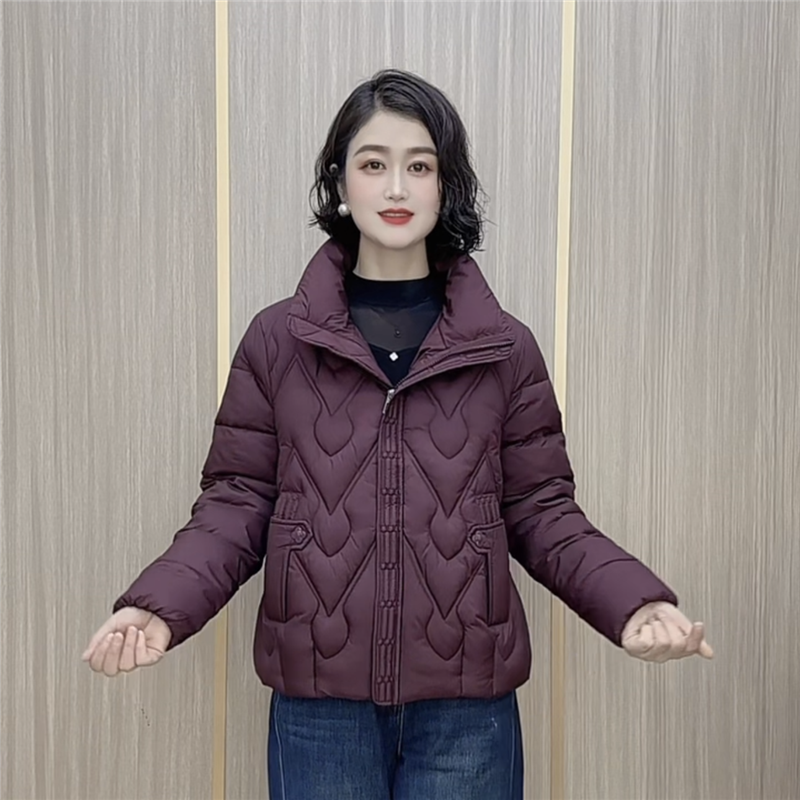 2025冬季新款保暖短款棉衣外套女气质显瘦休闲上衣
