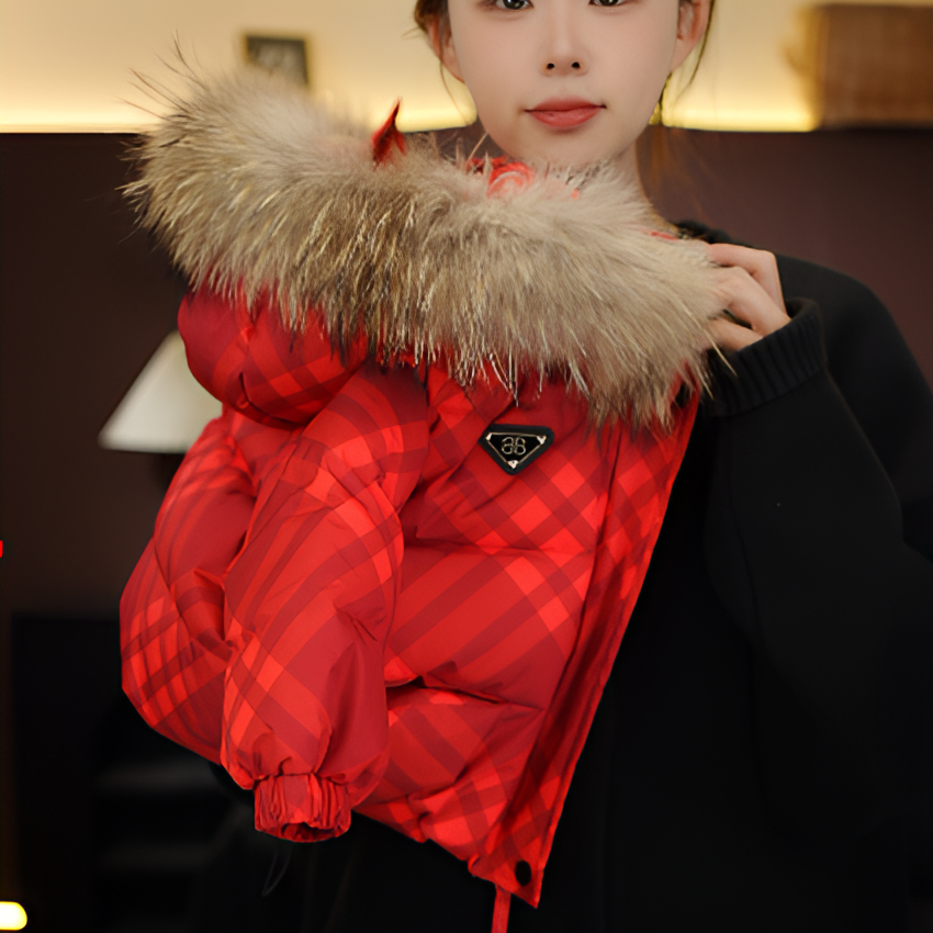 【现货】2025新款设计师时尚韩版洋气百搭冬季毛领儿童羽绒服24525