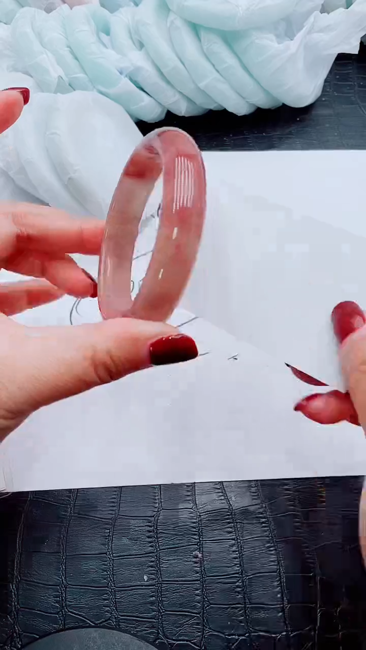 【闪购商品】石英质玉手镯未镶嵌T57-61-60