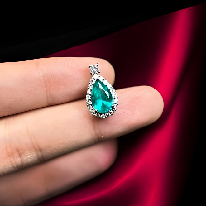 如懿高订名饰227-轻奢培育帕拉伊巴精切合金吊坠