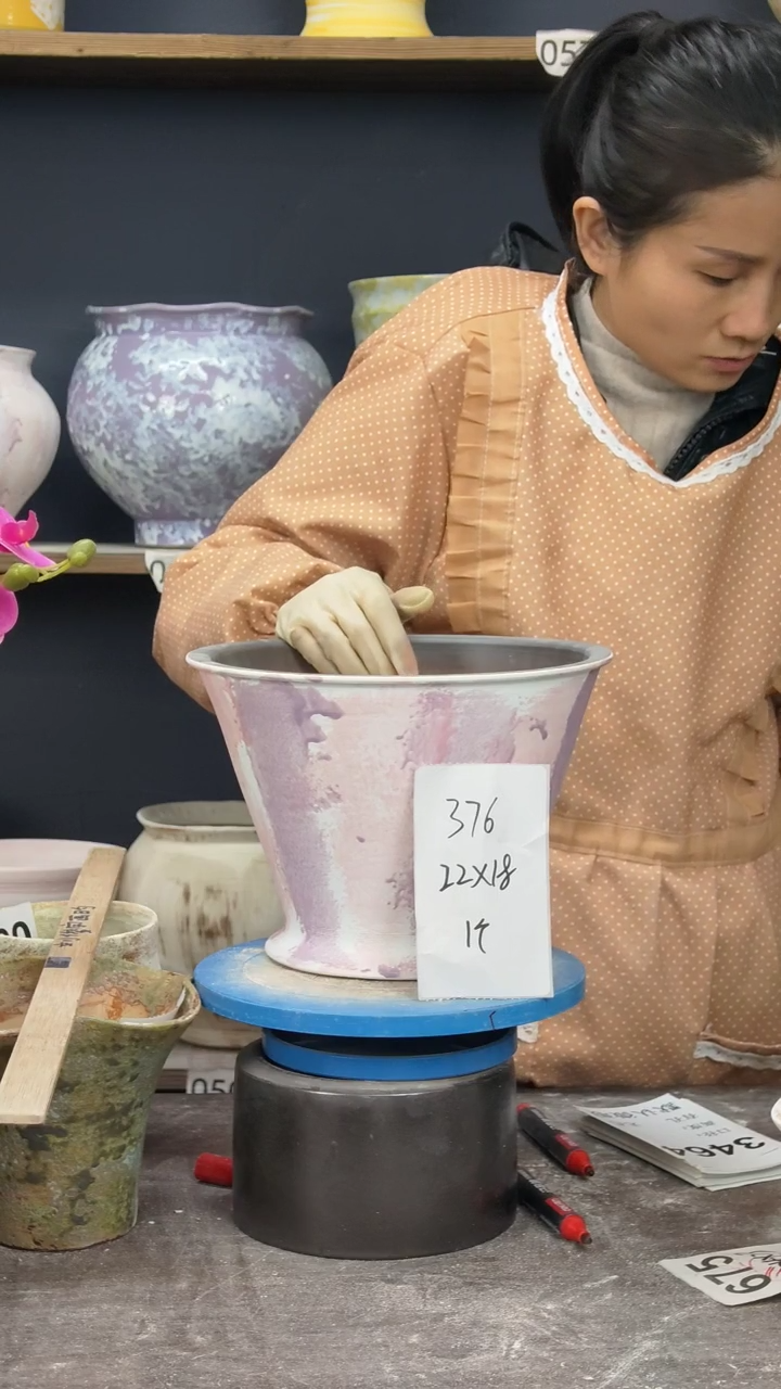 景德镇花盆默认微瑕376