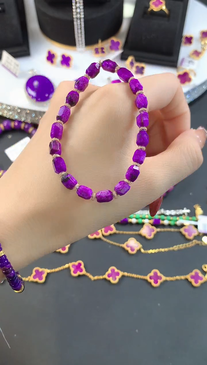 【闪购商品】苏纪石（舒俱来）.18K金镶嵌舒俱来手串