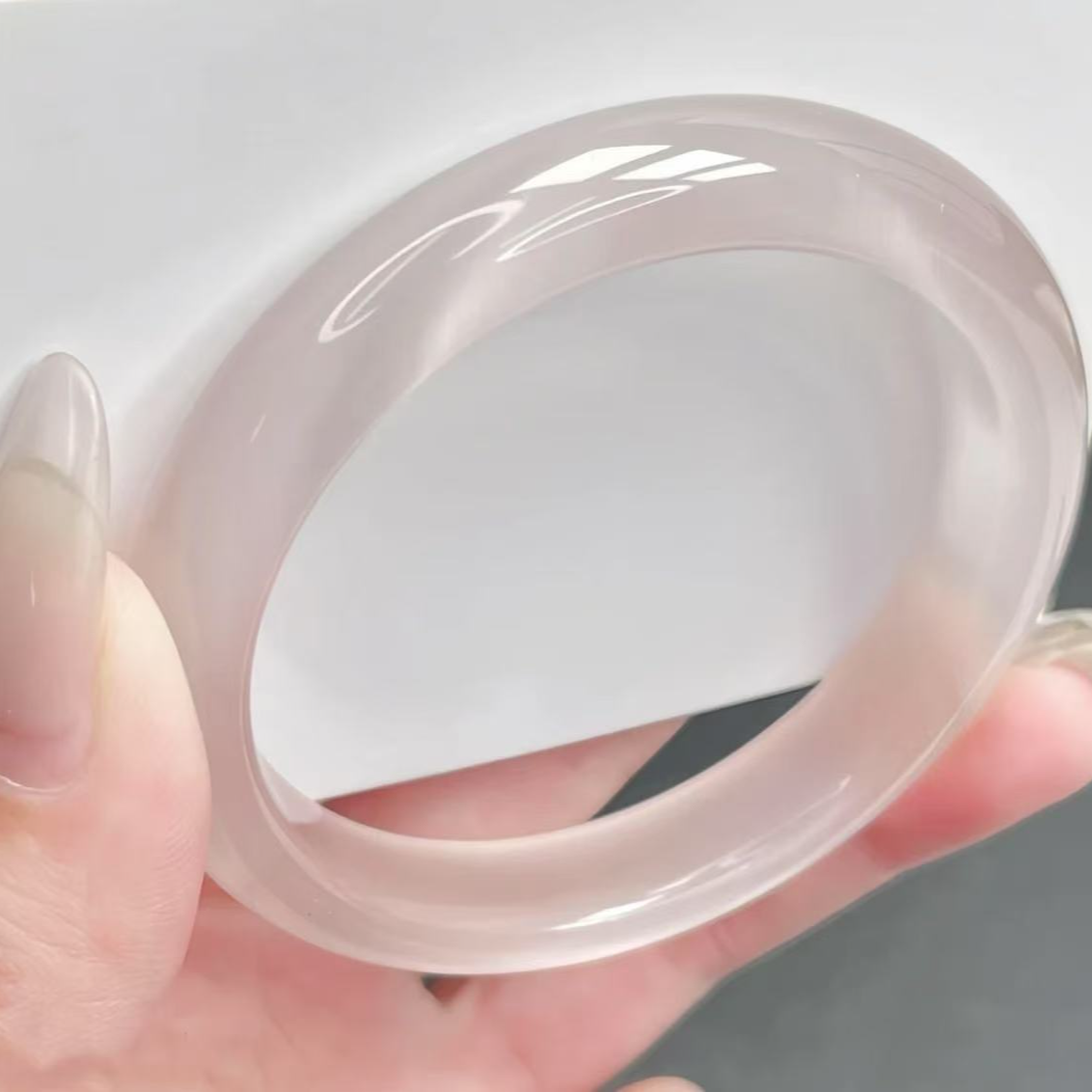  冰冰粉手镯   温柔甜美54圈口