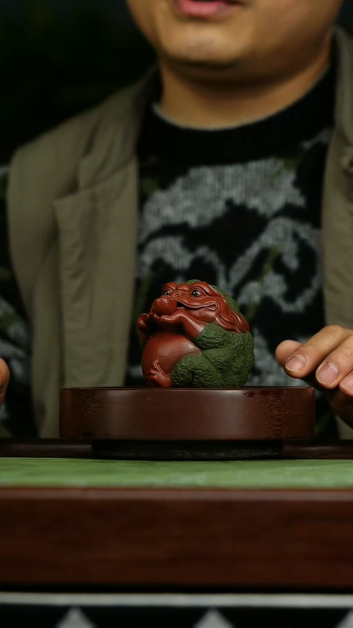 紫砂茶宠c28点石成金金蟾