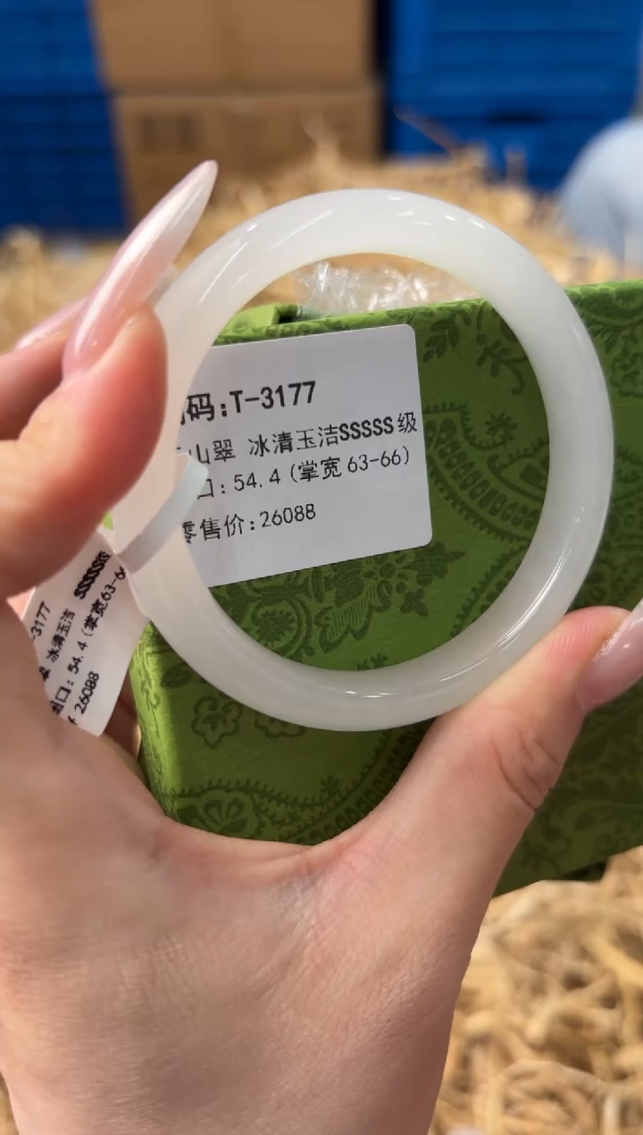 未镶嵌手镯石英质玉T-3177