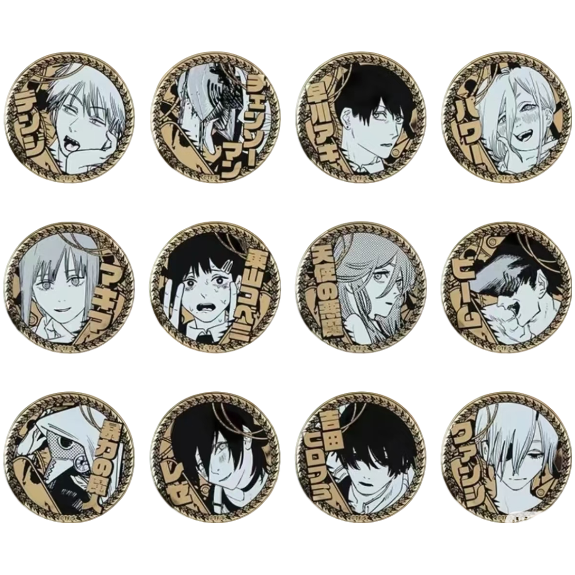 【啾咪日谷】电锯人雕金吧唧 日谷盲抽