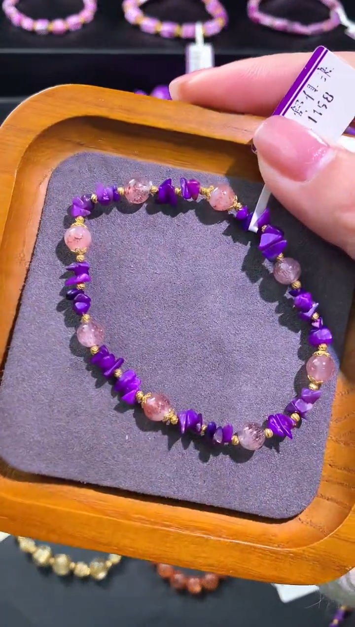 【闪购商品】苏纪石（舒俱来）.18K金镶嵌舒俱来手串