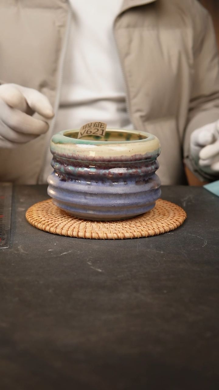 【闪购商品】瓷片621泥泥手工花盆