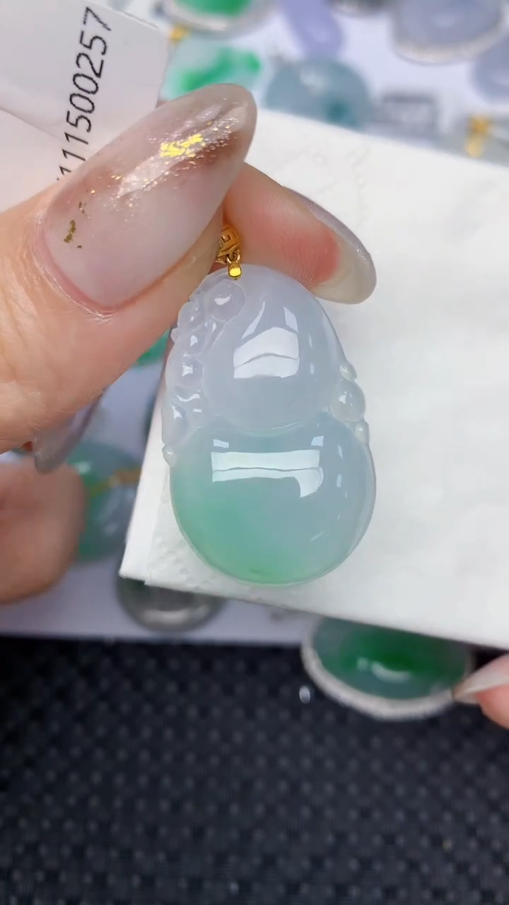 颈饰未镶嵌翡翠天然缅甸翡翠a货百元以上9元证书费自理