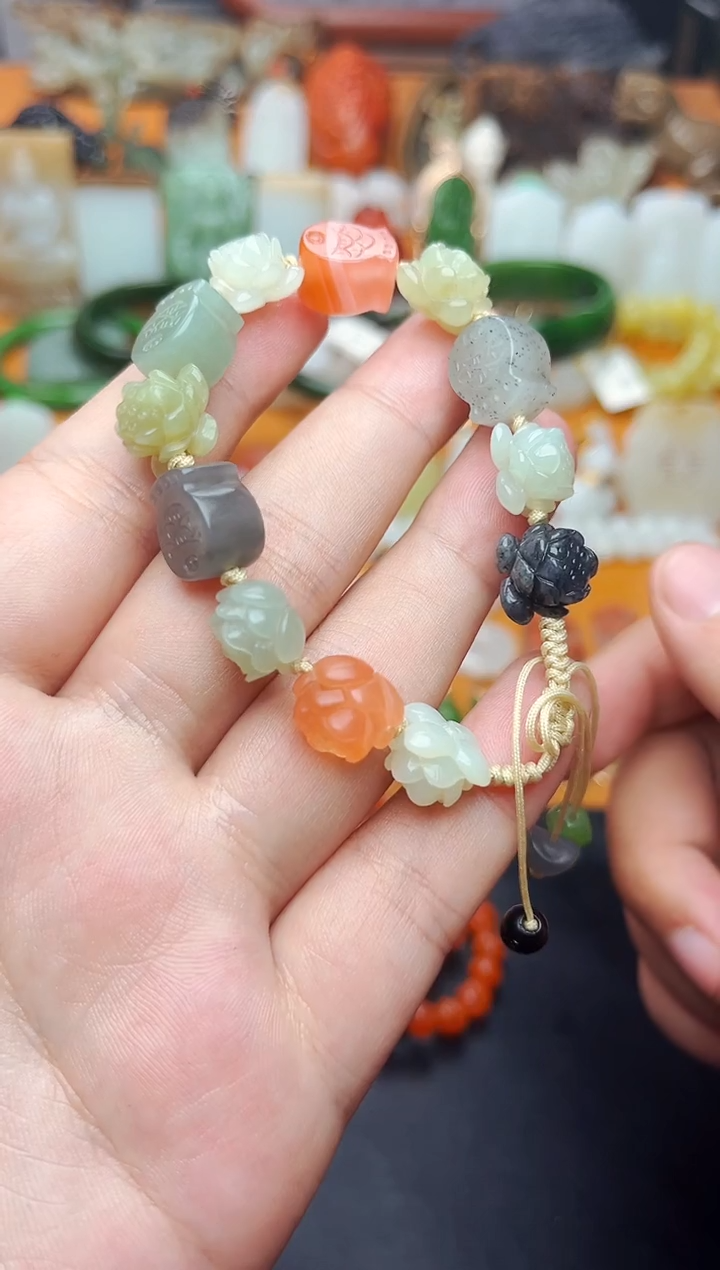 【闪购商品】和田玉手串未镶嵌多宝手串01