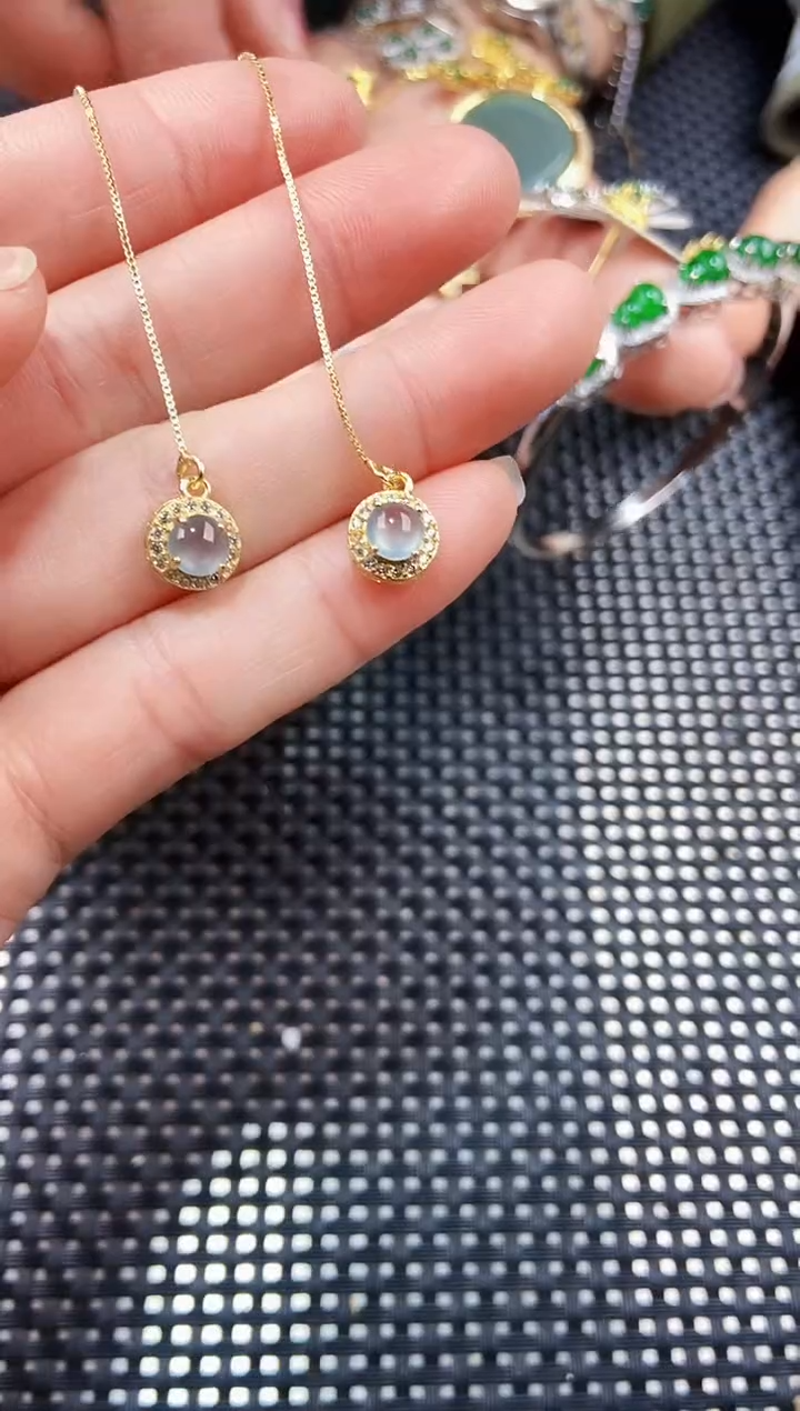 【闪购商品】翡翠耳饰未镶嵌111111111