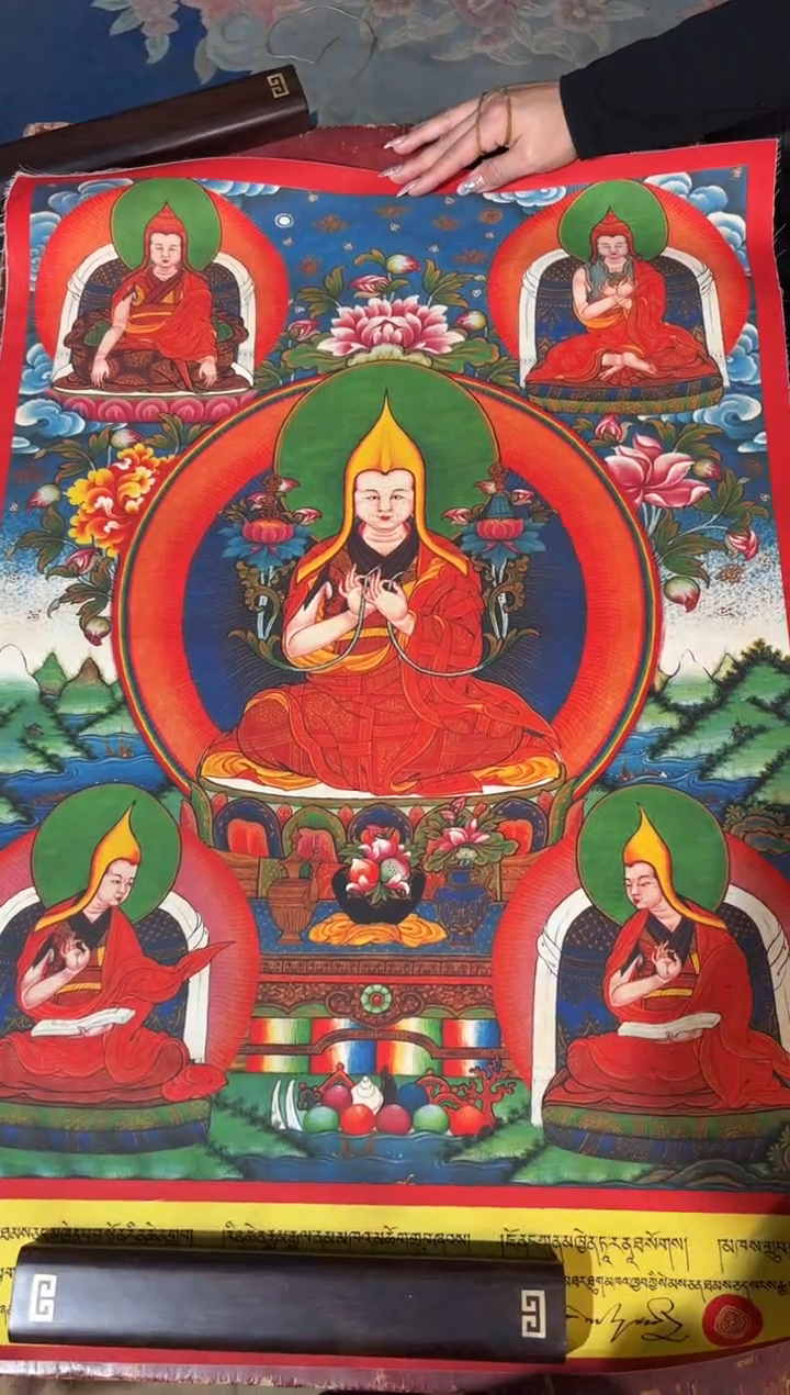 卷轴画龙妹唐卡直播tk16