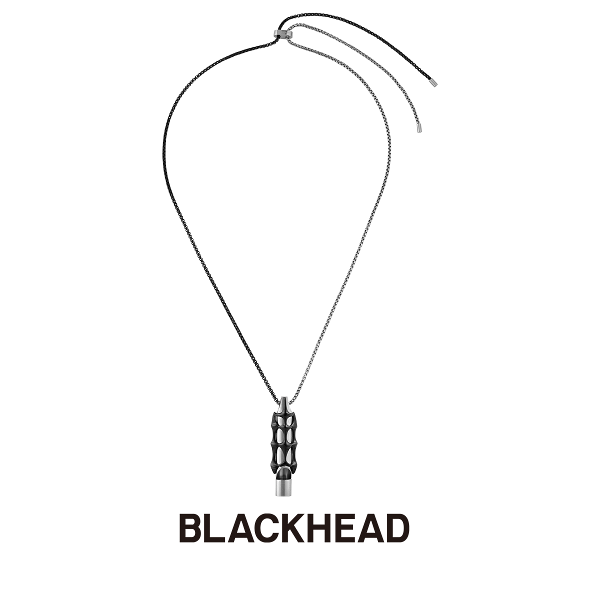 BLACK HEAD/黑头 钛钢项链 深海回响海妖之歌骨笛项链