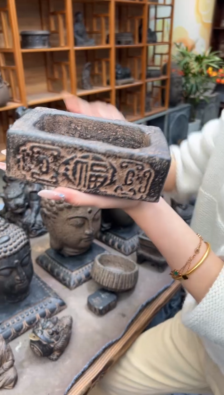 陶土【火山泥】福字汉砖