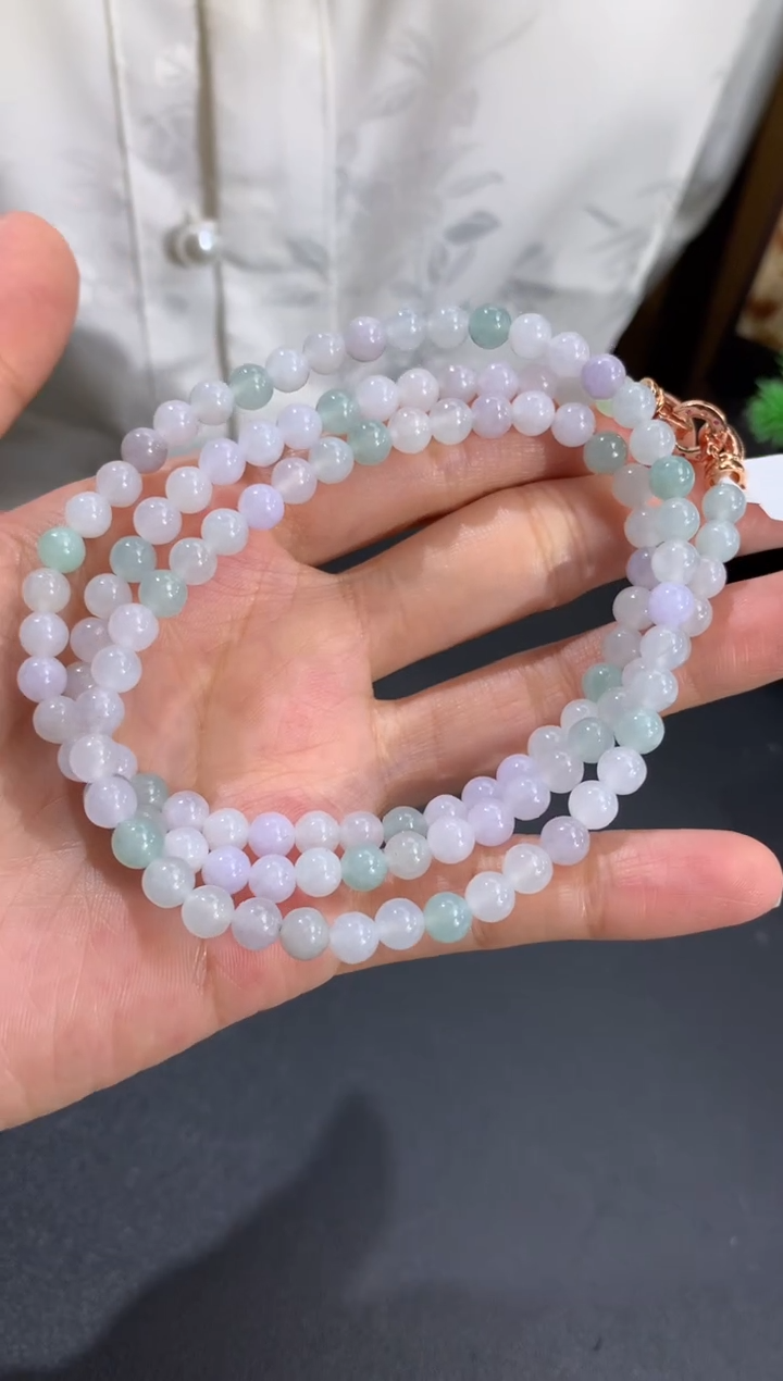 未镶嵌手串翡翠卡5.3mm