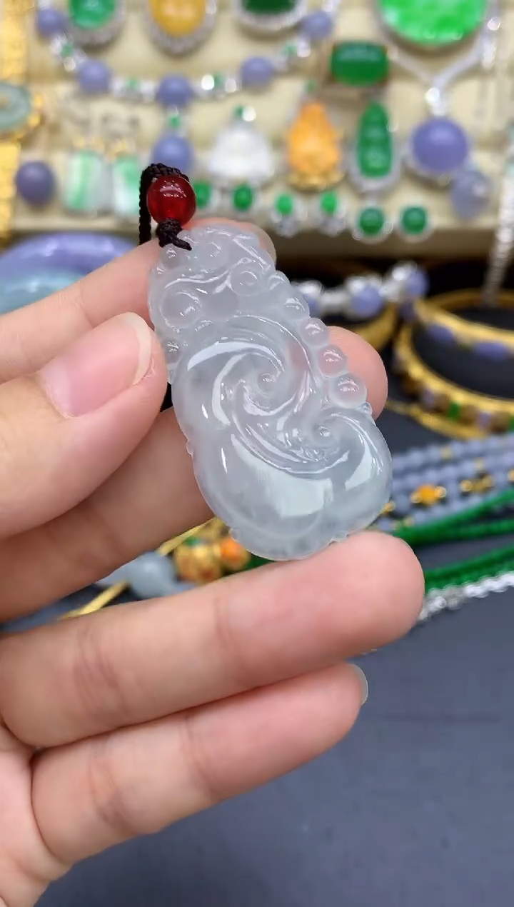 颈饰未镶嵌翡翠108-中国好珍宝
