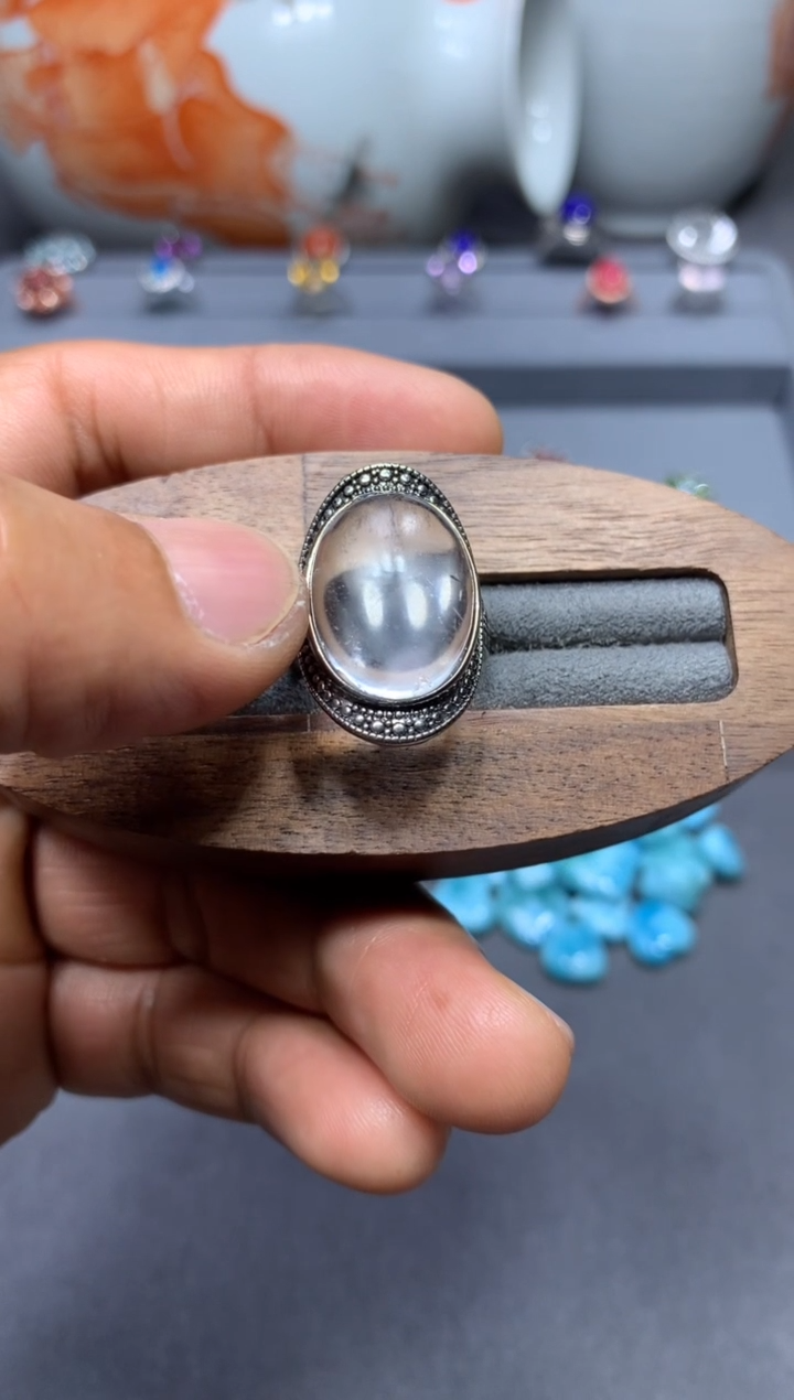 水晶戒指未镶嵌W33（随机性发货只发一单）