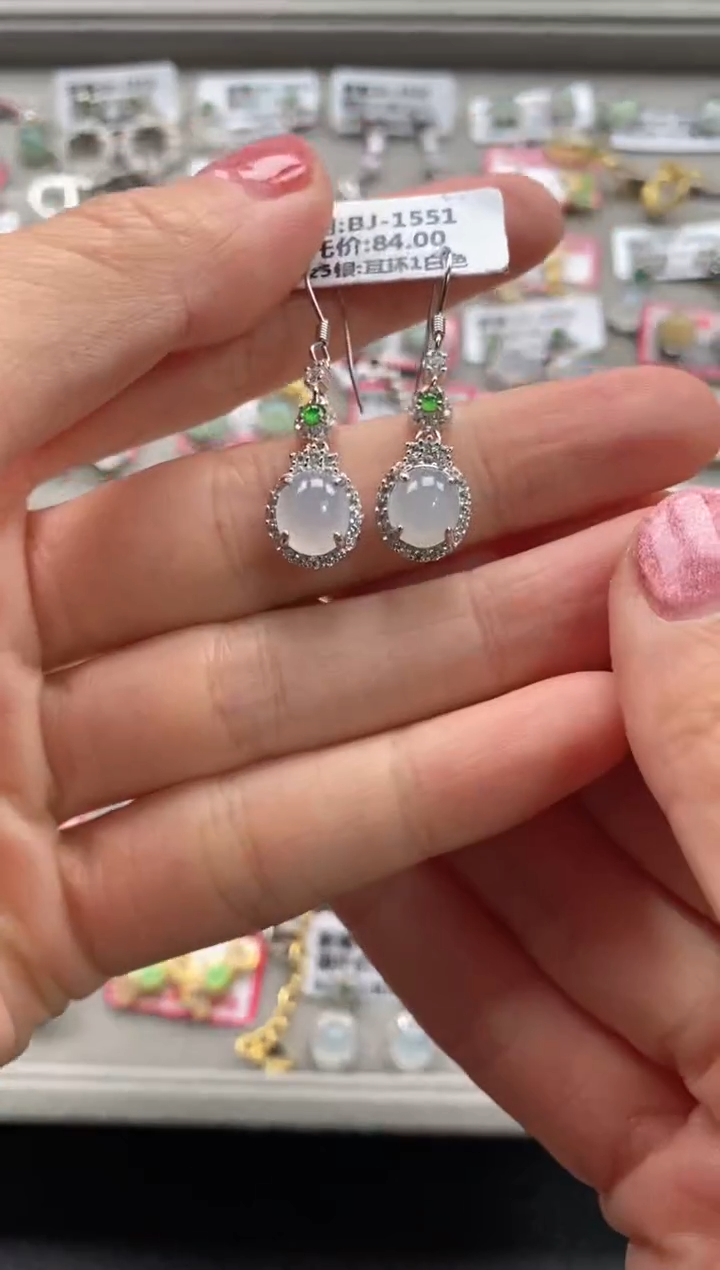 【闪购商品】翡翠戒指银S925镶嵌1111111111     1