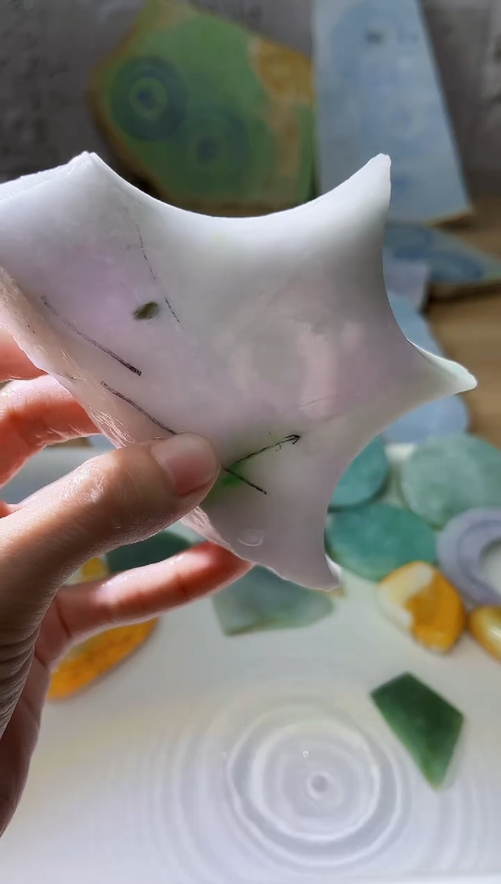 裸石翡翠翡翠a货正品玉石古陈052