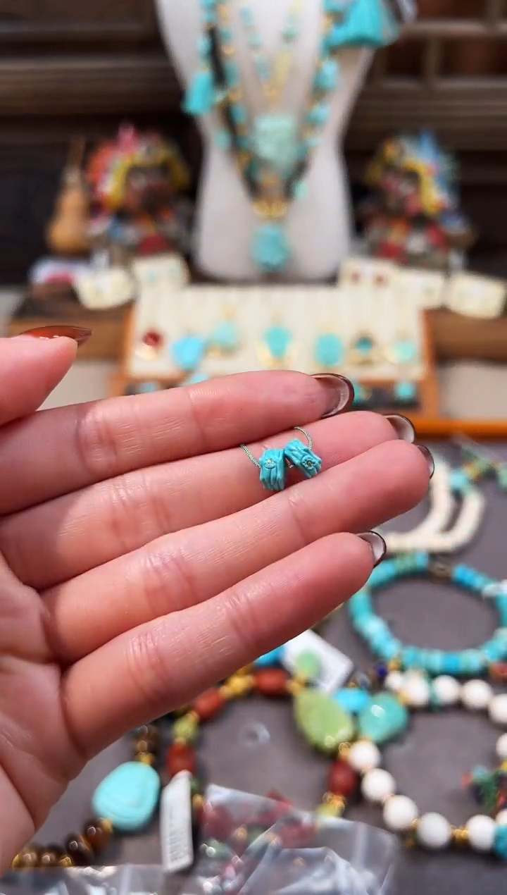 未镶嵌绿松石配饰吞噬隔片