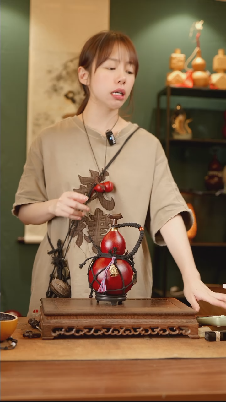 376号精品天然大漆酒葫芦一物一拍~