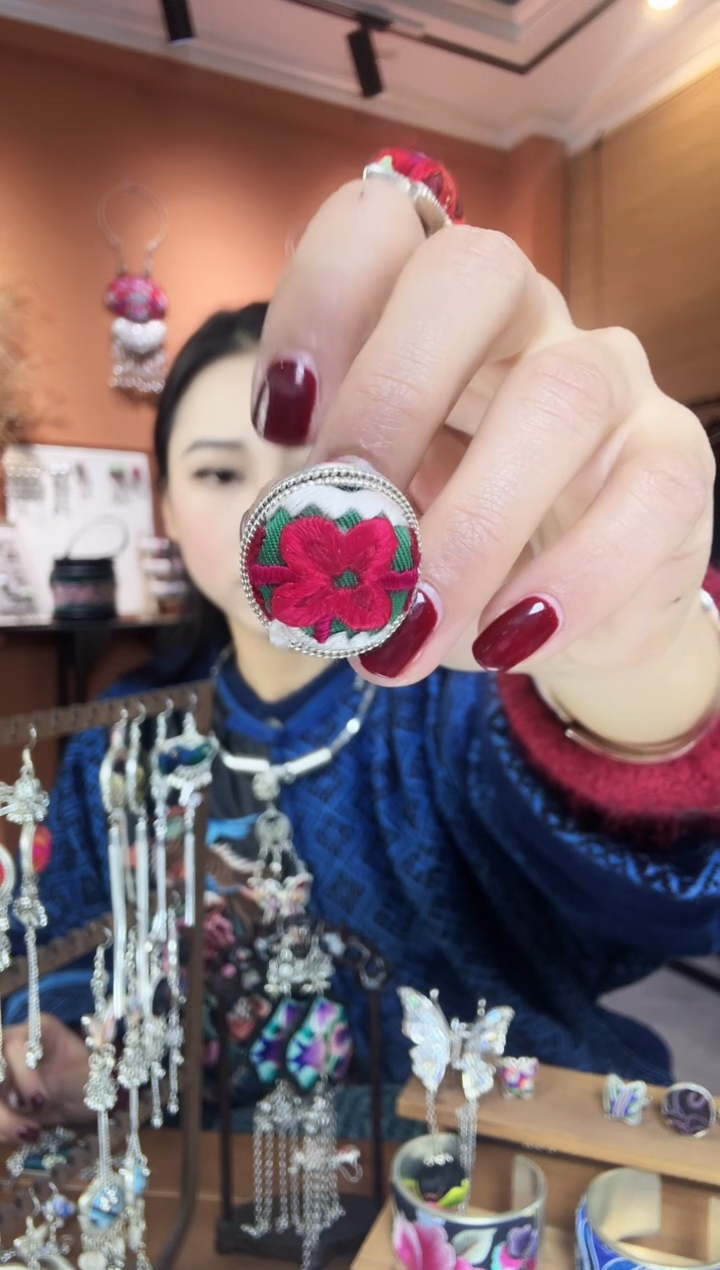 【闪购商品】刺绣纯手工民族风戒指