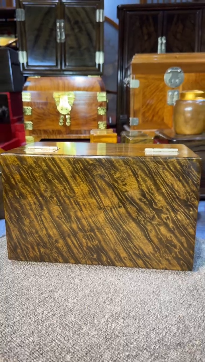 【闪购商品】乌木类成套家具精品阴沉乌木首饰盒Y22