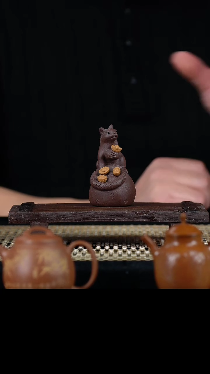 【闪购商品】手工原矿紫泥数你有钱茶宠